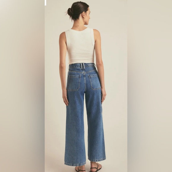 Favorite Daughter THE MISCHA SUPER HIGH RISE UTILITY. Sz 32. NWT - Picture 4 of 12